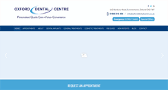 Desktop Screenshot of oxforddentalcentre.co.uk
