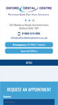 Mobile Screenshot of oxforddentalcentre.co.uk